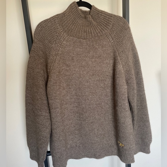 Tory Burch Taupe Turtleneck Sweater - Picture 1 of 4